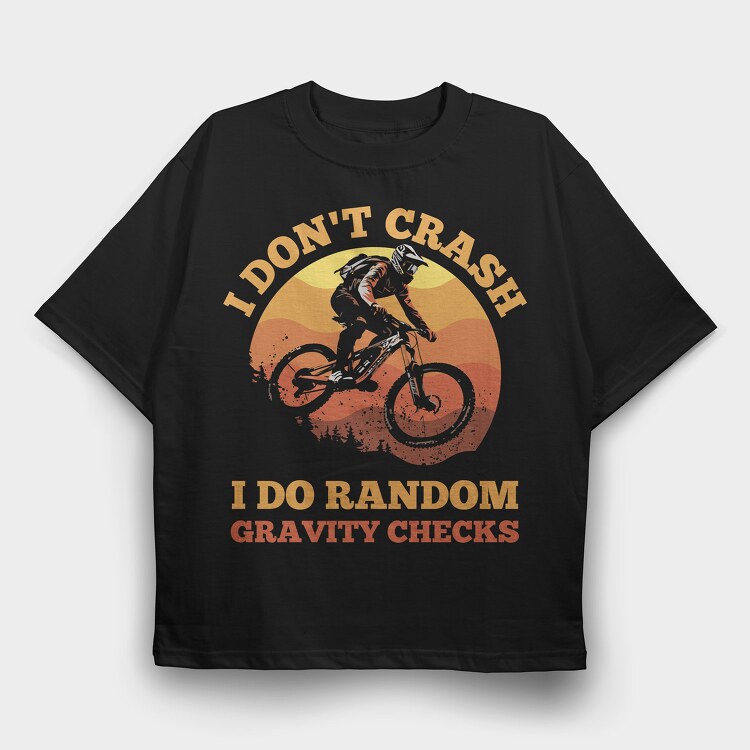 Random Gavity Checks, Tricou Oversize Barbati (Unisex)
