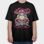 Metalized Skulls Rock, Tricou Oversize Barbati (Unisex)