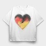 Heart Handdrawn, Tricou Oversize Barbati (Unisex)
