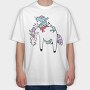 Zombie Eating Unicorn, Tricou Oversize Barbati (Unisex)