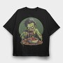 Zombie Eating, Tricou Oversize Barbati (Unisex)