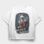 Heavy X Mas Christmas, Tricou Oversize Barbati (Unisex)