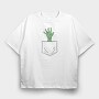 Zombie Hand Pocket, Tricou Oversize Barbati (Unisex)