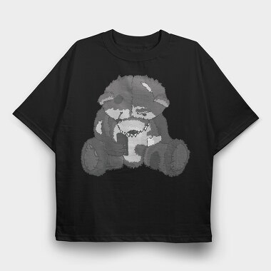 Zombie Teddy Bear 2, Tricou Oversize Barbati (Unisex)