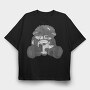 Zombie Teddy Bear 2, Tricou Oversize Barbati (Unisex)