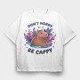 Dont Worry Capybara, Tricou Oversize Barbati (Unisex)