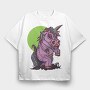 Zombie Unicorn Toy, Tricou Oversize Barbati (Unisex)