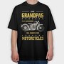 Real Graandpas Ride Motorcycles, Tricou Oversize Barbati (Unisex)