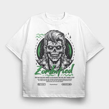 Zombified, Tricou Oversize Barbati (Unisex)