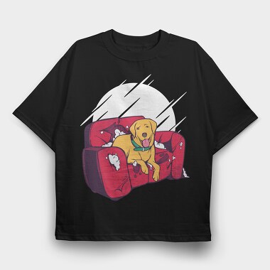 Bad Dog, Tricou Oversize Barbati (Unisex)