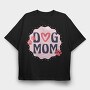 Dog Mom, Tricou Oversize Barbati (Unisex)