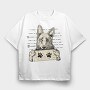 Dog Sheperd, Tricou Oversize Barbati (Unisex)