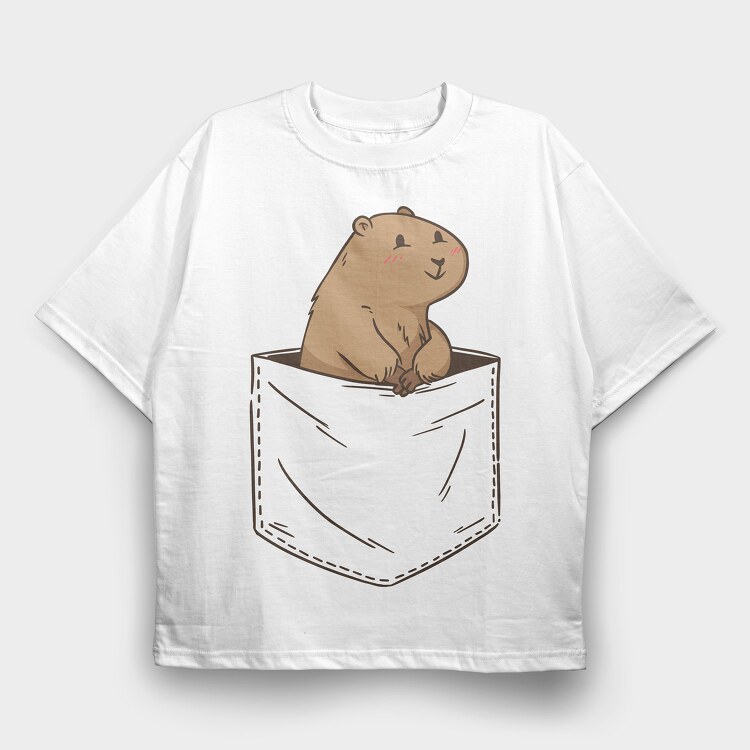 Pocket Prairie Dog, Tricou Oversize Barbati (Unisex)