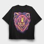 Colorful Lion, Tricou Oversize Barbati (Unisex)