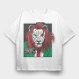 Lion Cartoon, Tricou Oversize Barbati (Unisex)