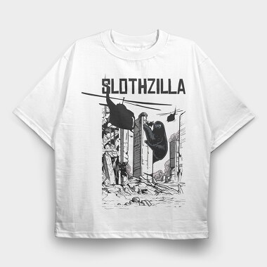 Slothzilla, Tricou Oversize Barbati (Unisex)