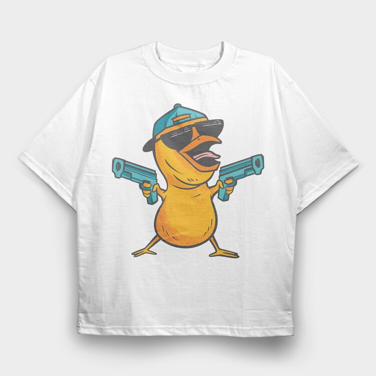 Chicken Guns, Tricou Oversize Barbati (Unisex)