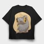 Urutau Bird, Tricou Oversize Barbati (Unisex)