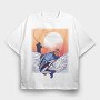 Fisherman Fish, Tricou Oversize Barbati (Unisex)