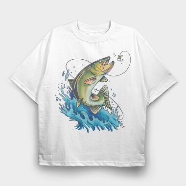 Bass Painting, Tricou Oversize Barbati (Unisex)