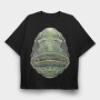 Fish Face, Tricou Oversize Barbati (Unisex)