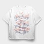 Fish Set Color, Tricou Oversize Barbati (Unisex)