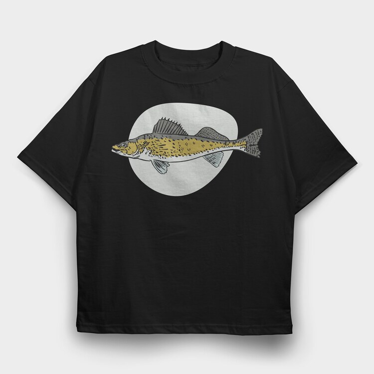 Walleye Fish, Tricou Oversize Barbati (Unisex)