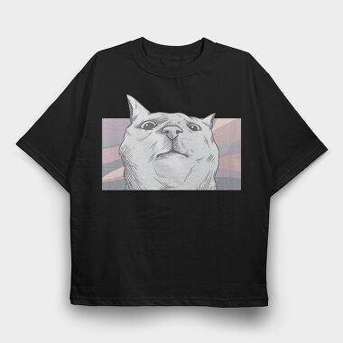 Cat Jam, Tricou Oversize Barbati (Unisex)