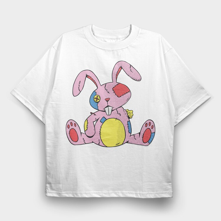 Rustic Rabbit Toy, Tricou Oversize Barbati (Unisex)