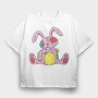 Rustic Rabbit Toy, Tricou Oversize Barbati (Unisex)