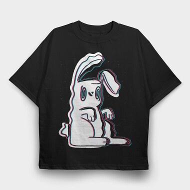 Trippy Bunny, Tricou Oversize Barbati (Unisex)