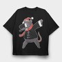 Chinese Rat Christmas, Tricou Oversize Barbati (Unisex)
