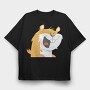 Hamster, Tricou Oversize Barbati (Unisex)