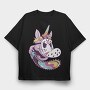 Unicorn Halloween, Tricou Oversize Barbati (Unisex)