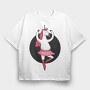 Ballet Unicorn, Tricou Oversize Barbati (Unisex)