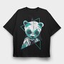 Neon Panda, Tricou Oversize Barbati (Unisex)