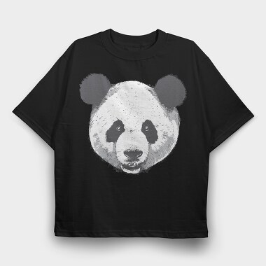 Panda Head, Tricou Oversize Barbati (Unisex)