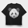 Panda Head, Tricou Oversize Barbati (Unisex)