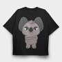 Angry Koala, Tricou Oversize Barbati (Unisex)