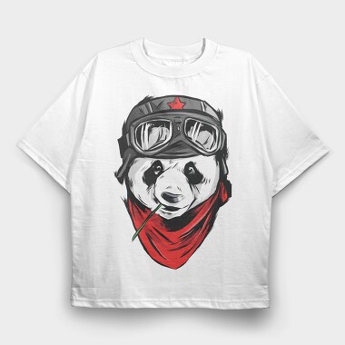 Googles Panda, Tricou Oversize Barbati (Unisex)