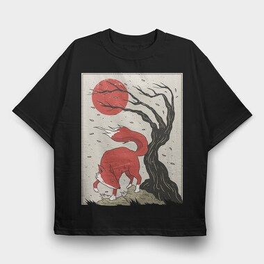 Fox Tree, Tricou Oversize Barbati (Unisex)