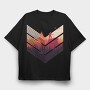 Geometric Forest, Tricou Oversize Barbati (Unisex)