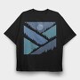 Geometric Mountains, Tricou Oversize Barbati (Unisex)