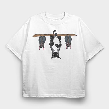 Murcielagos Gato, Tricou Oversize Barbati (Unisex)