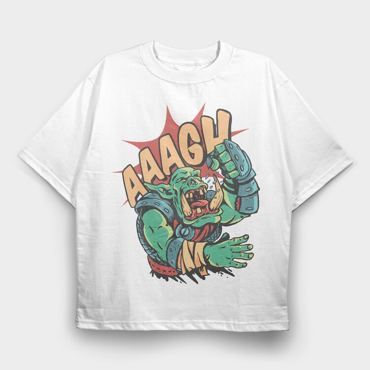 Mad Orc, Tricou Oversize Barbati (Unisex)