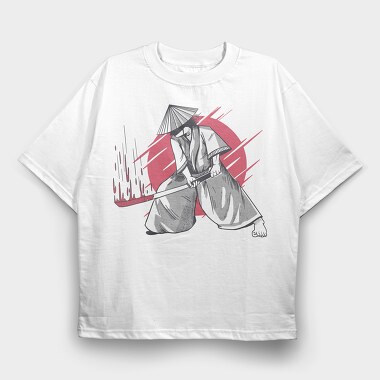 Samurai Blood, Tricou Oversize Barbati (Unisex)