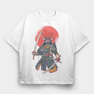 Samurai Vintage, Tricou Oversize Barbati (Unisex)