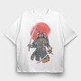 Samurai Vintage, Tricou Oversize Barbati (Unisex)