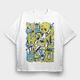 Monster Collage, Tricou Oversize Barbati (Unisex)