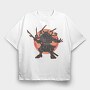 Samurai, Tricou Oversize Barbati (Unisex)